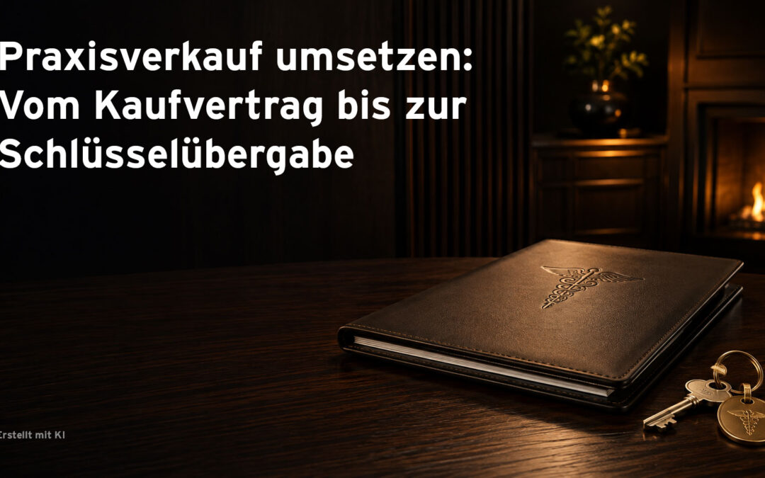 Praxisverkauf umsetzen: Vom Kaufvertrag bis zur Schlüsselübergabe